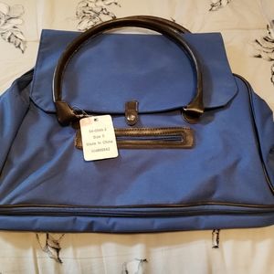 Blue bag, good for carrying books, laptop, work papers etc...